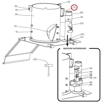 Стопор в сборе Hallde 37149 (Цилиндр подачи A) в ШефСтор (chefstore.ru)
